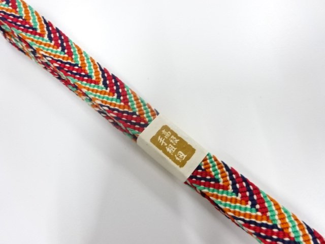  大特価品　未使用品　正絹　手組帯締め